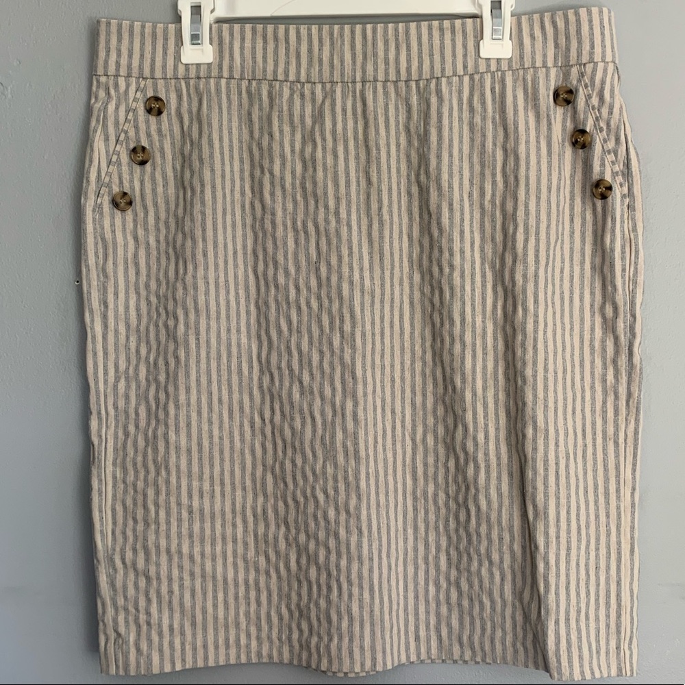 3 for $20 Striped Knee Length Summer skirt